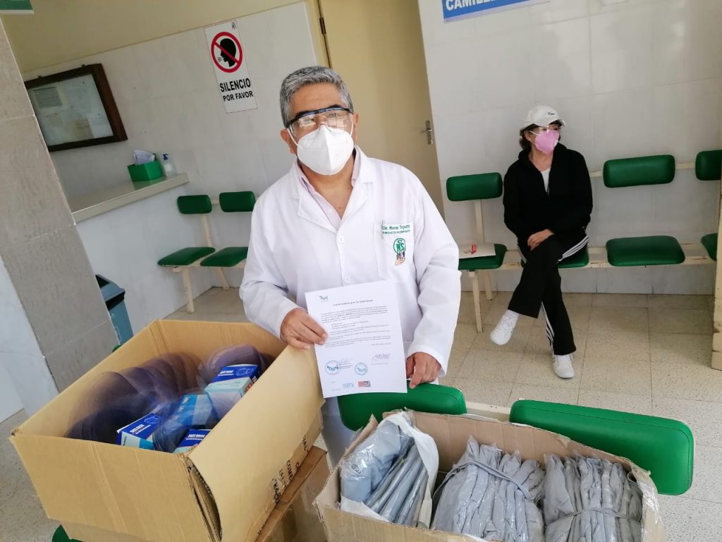 ayni entrega 75 kits bioseguridad a hospitales en Tarija